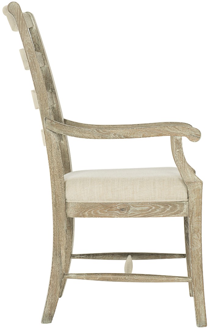 Стул с подлокотниками Rustic Patina Ladderback Arm Chair