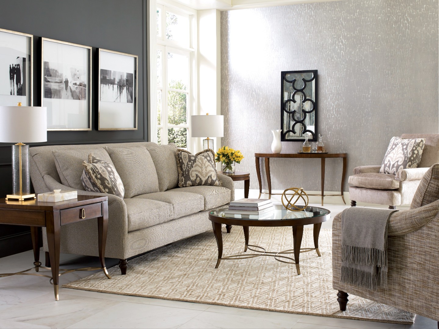 Стол журнальный круглый Vantage