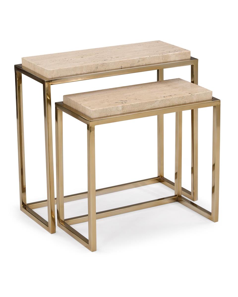 Стол придиванный Marble Nesting (комплект из 2 штук)