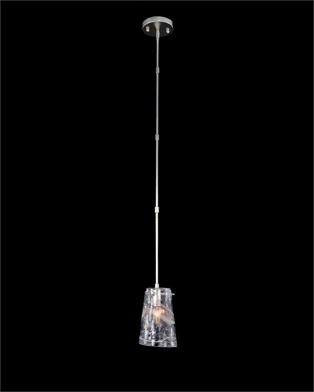 Люстра Dulcet: Single Droplight with Glass Formed Shade