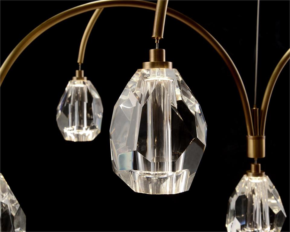Люстра Faceted Cut Crystal Nine-Light