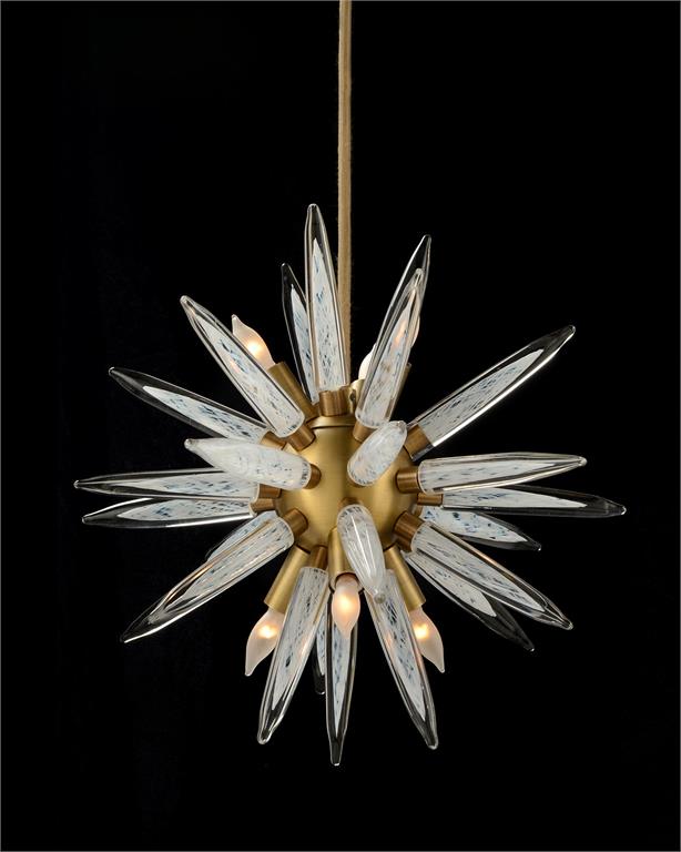 Люстрая Handblown Glass Sphere Droplight with Six Lights