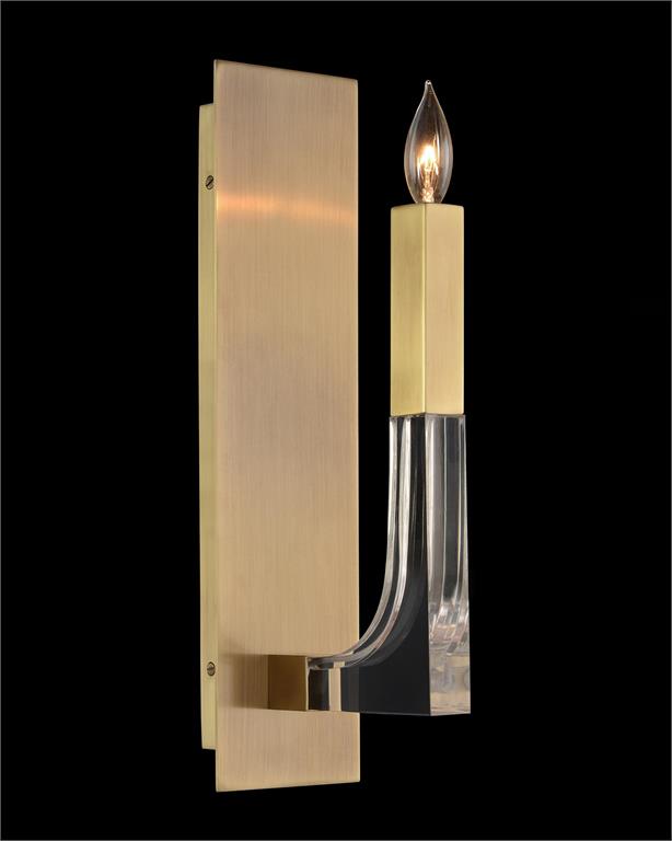 Бра Acrylic and Brass Single-Light