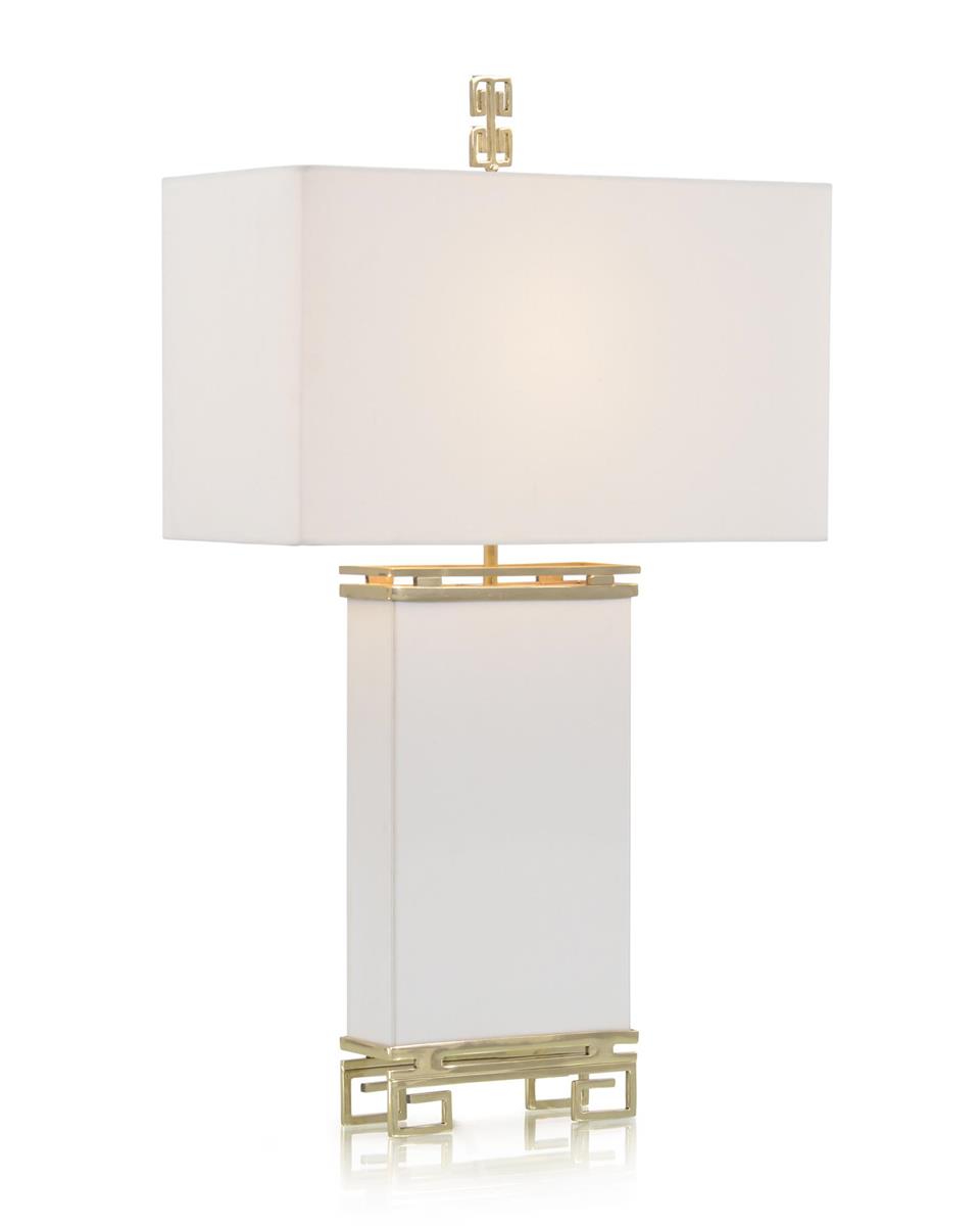 Настольная лампа Ivory Leather and Brass