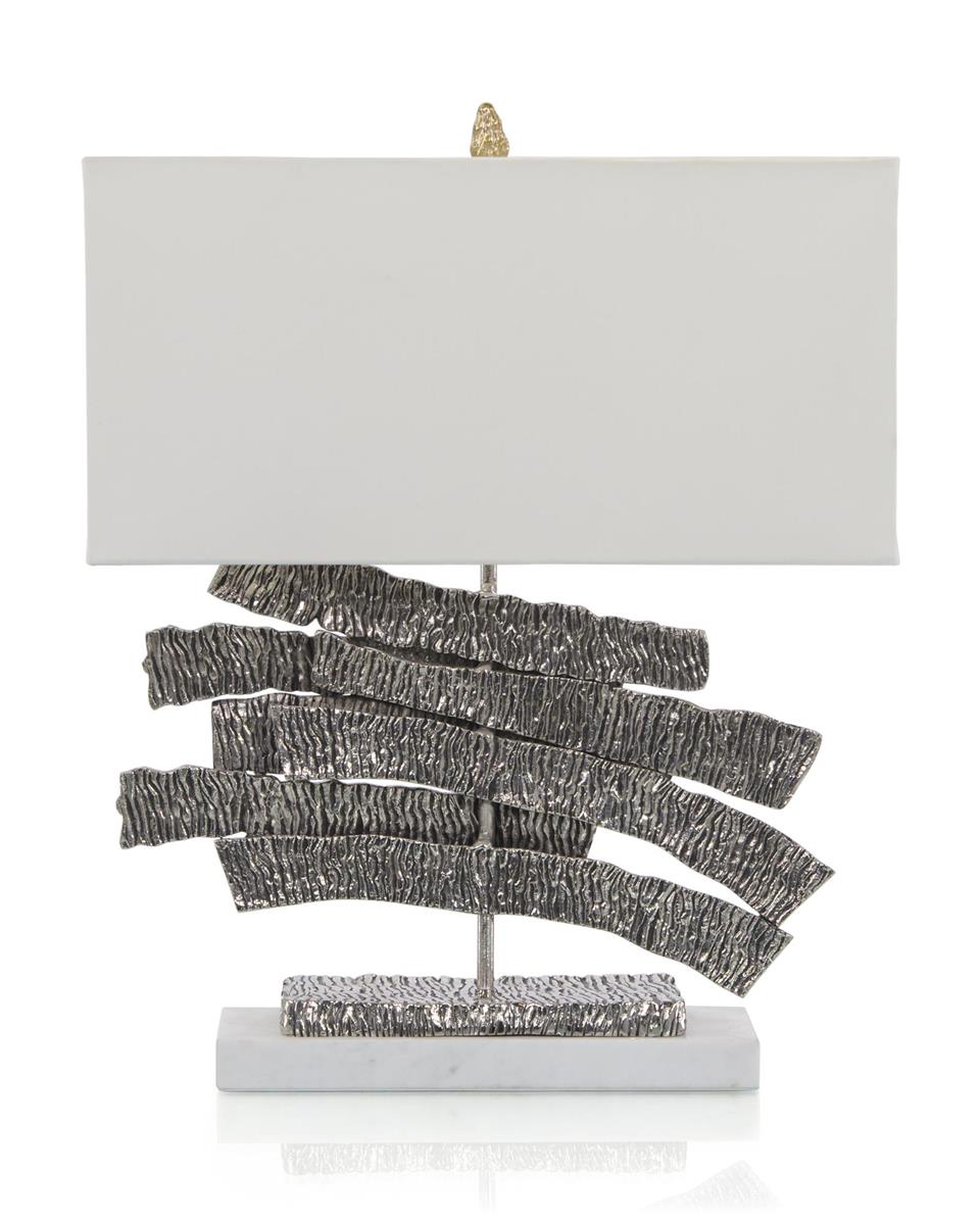 Настольная лампа Nickel Crinkle Swoosh