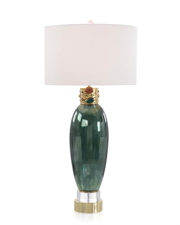 Настольная лампа Jeweled-Collar Table Lamp in Illusion Green