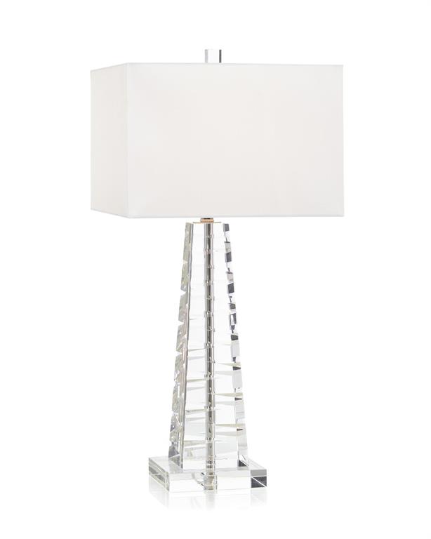 Настольная лампа Carved Glass Pyramid