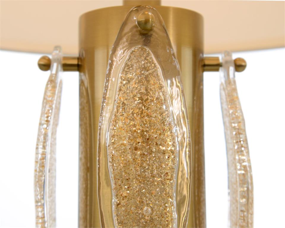 Настольная лампа Gold Handblown Glass Petals