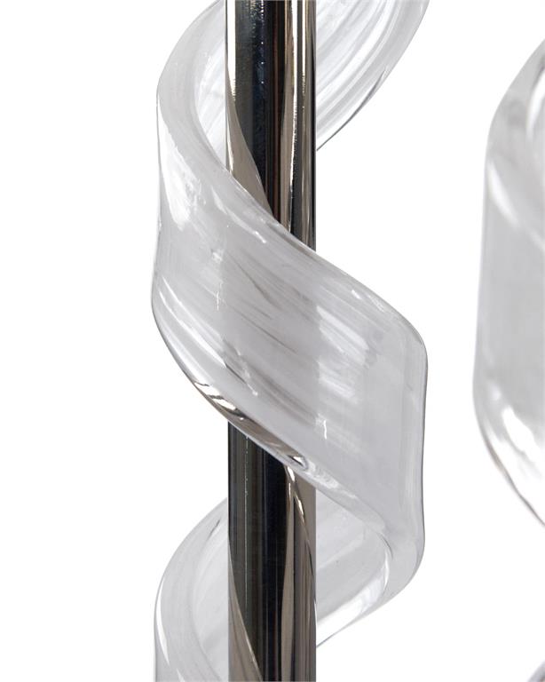 Торшер Floor Lamp with Frosted Glass Swirls