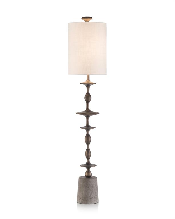 Настольная лампа Matte Black Baluster Candlestick Lamp
