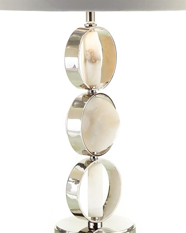 Настольная лампа Caged Alabaster Discs