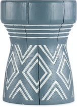 Стол придиванный Commerce & Market Carved Stump Side Table1