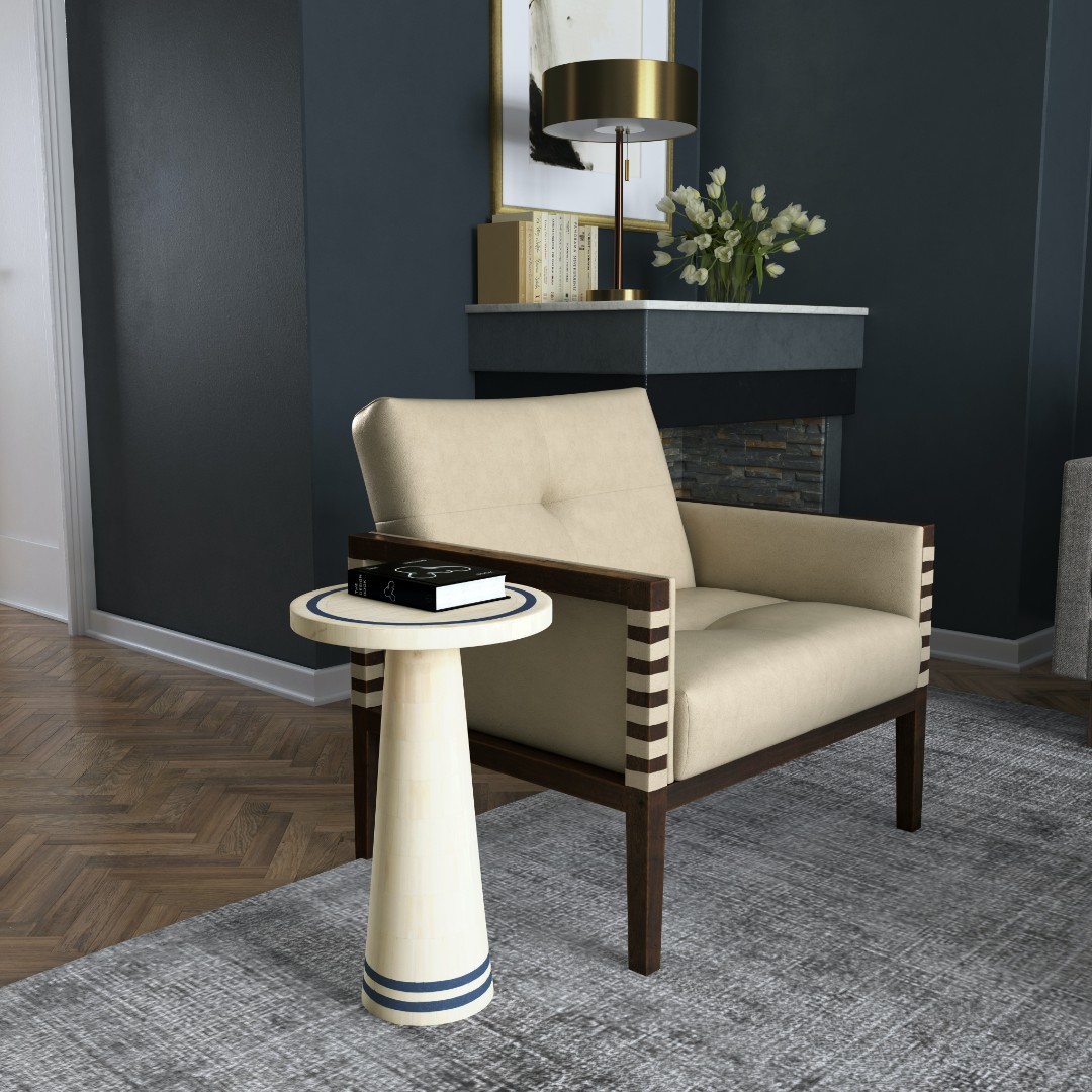 Стол придиванный Commerce & Market Don't Be Blue Bone Spot Table