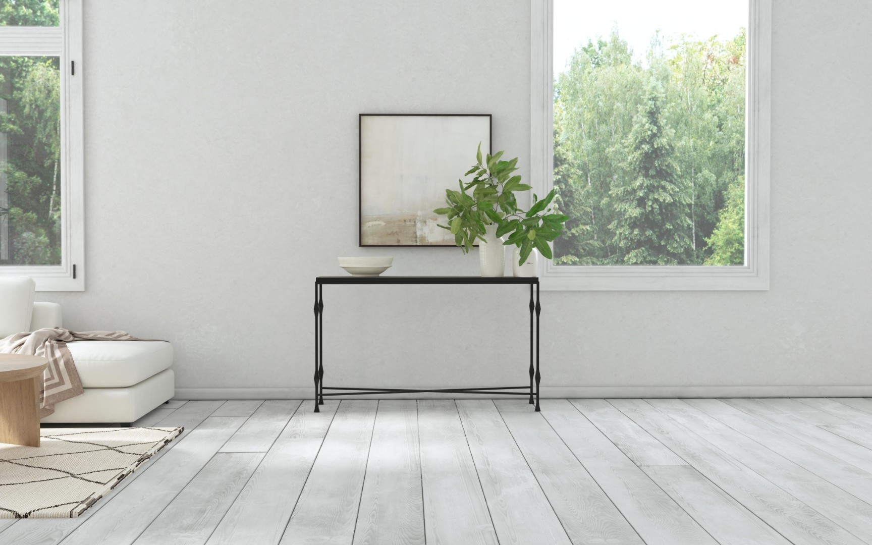Консоль Commerce & Market Metal-Wood Console Table