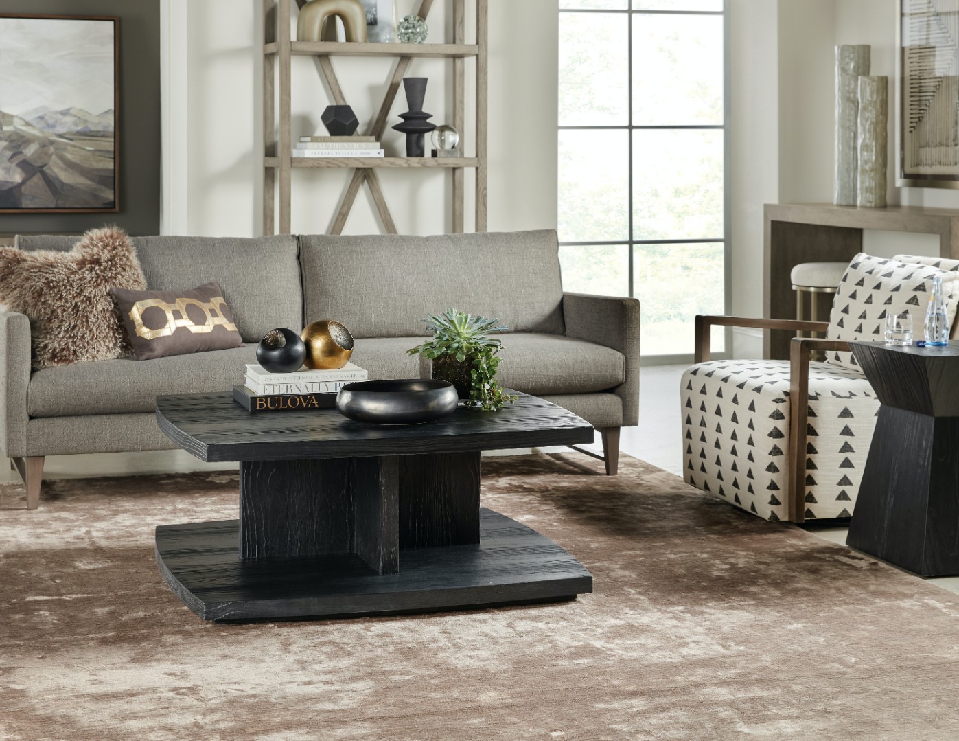 Стол придиванный Linville Falls Shou Sugi Ban