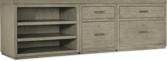 Тумба для кабинета Linville Falls Credenza - 96in Top-Small File-Lateral File and Open