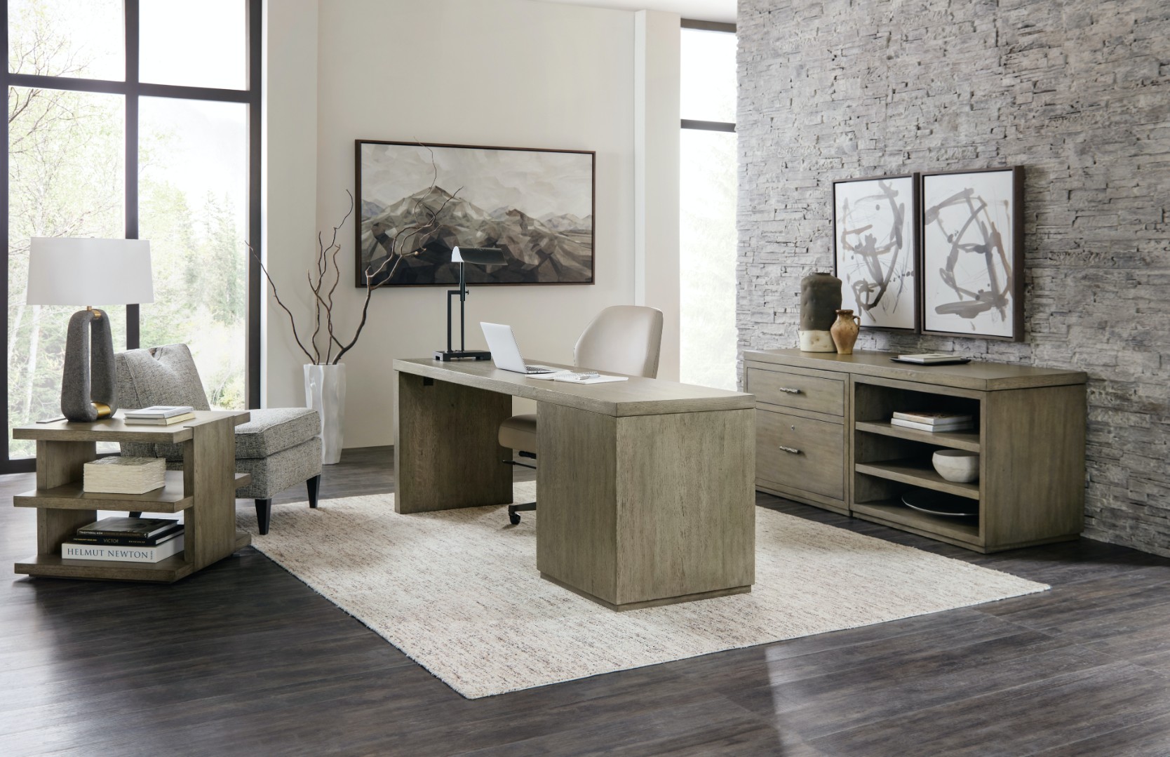 Тумба для кабинета Linville Falls Credenza - 72in Top-Lateral File and Open