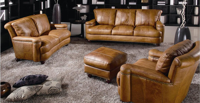 Диван кожаный NIKOLAS