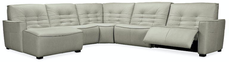 Диван модульный реклайнер Reaux 5-Piece LAF Chaise Sectional w/2 Power Recliners