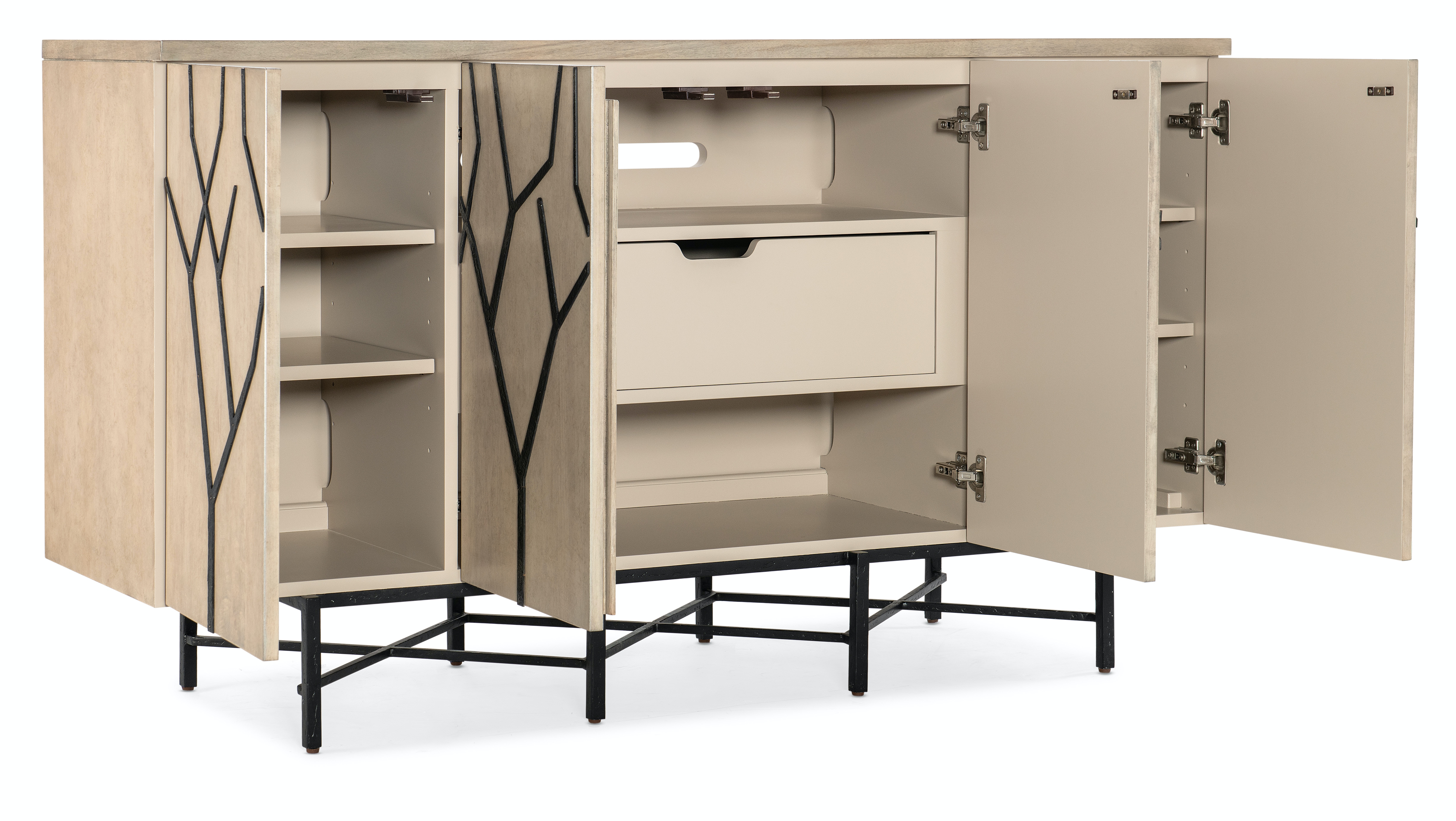 Тумба ТВ Melange Branched Four Door Entertainment Credenza