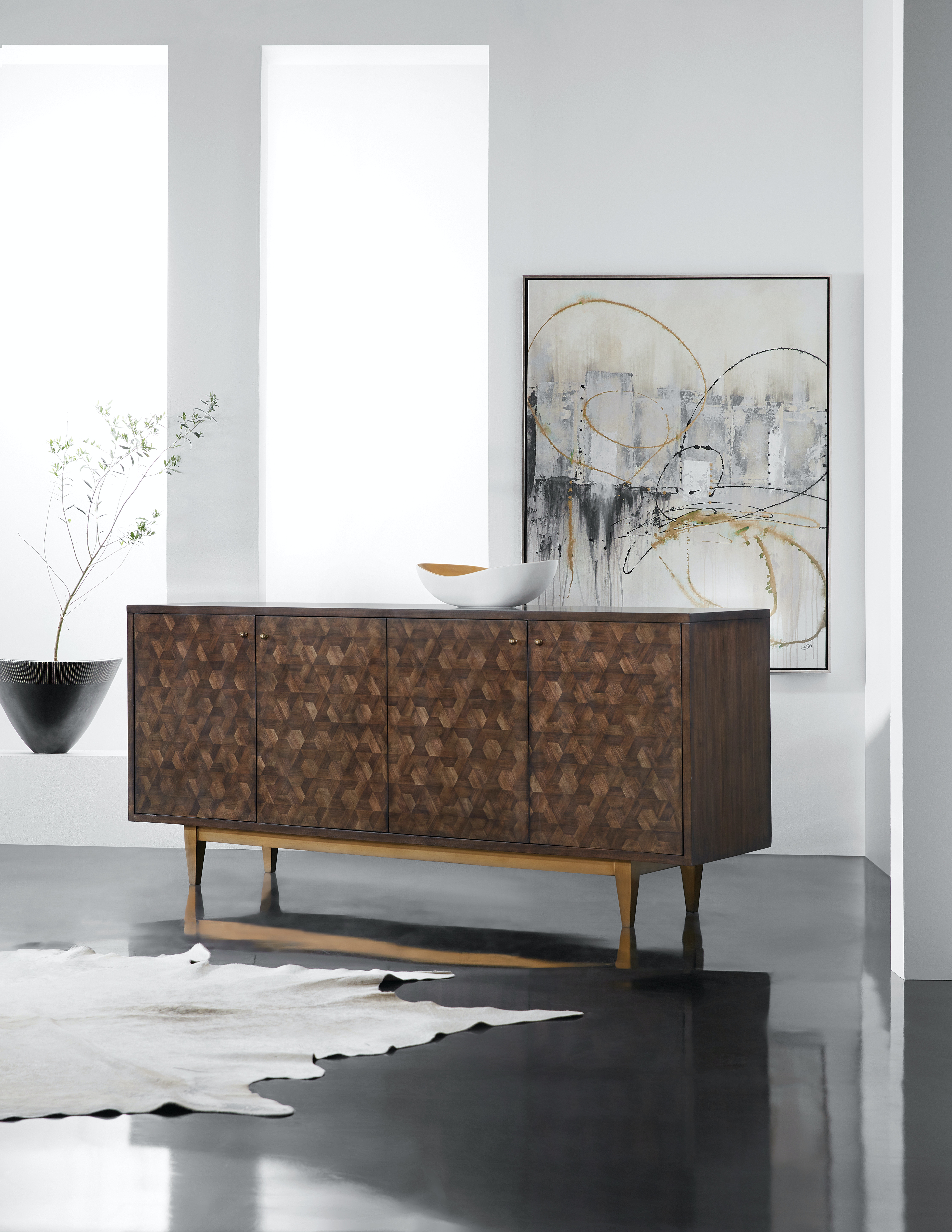 Буфет Melange Alpine Four-Door Credenza