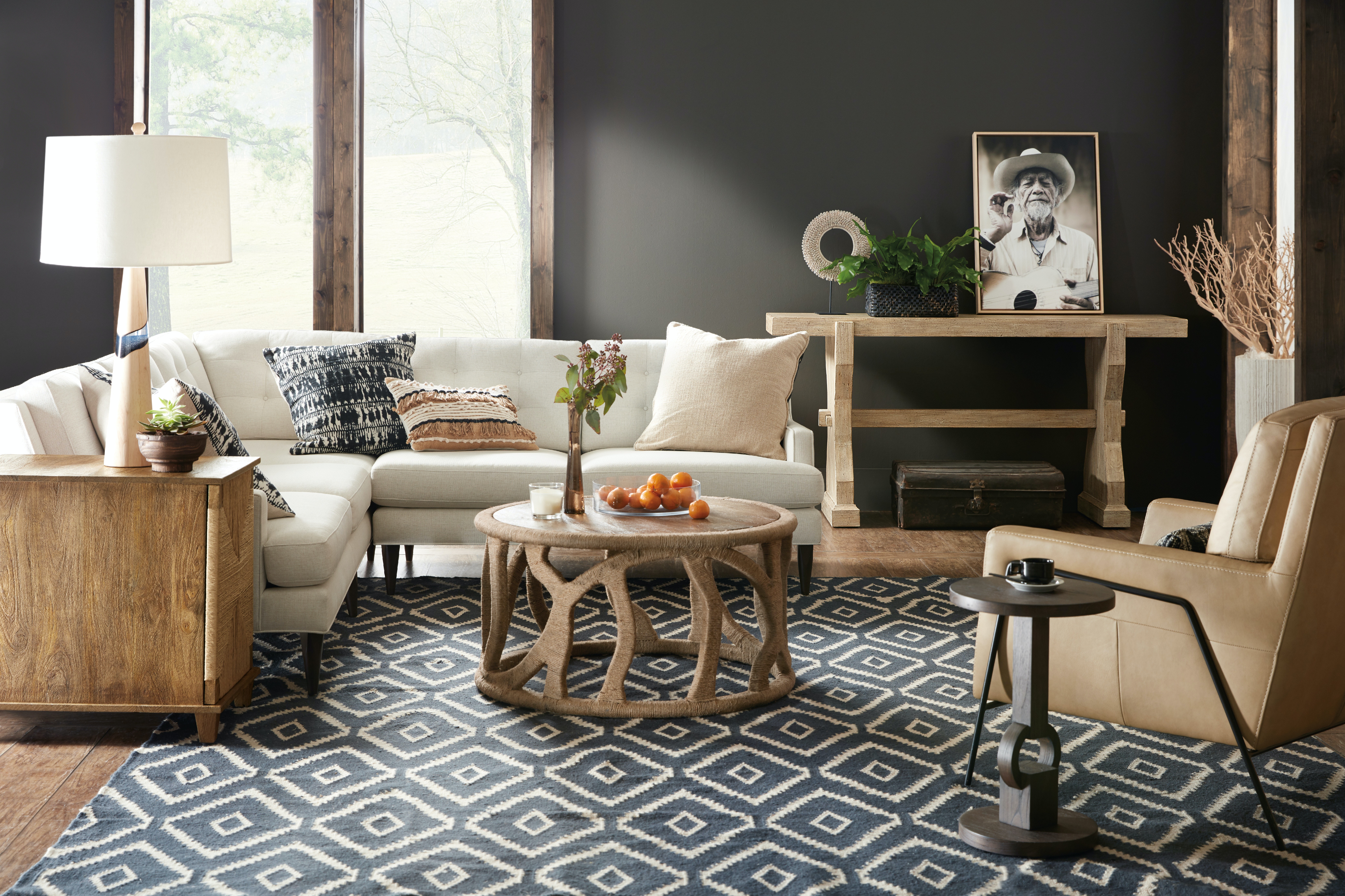 Консоль Commerce & Market Trestle Sofa Table