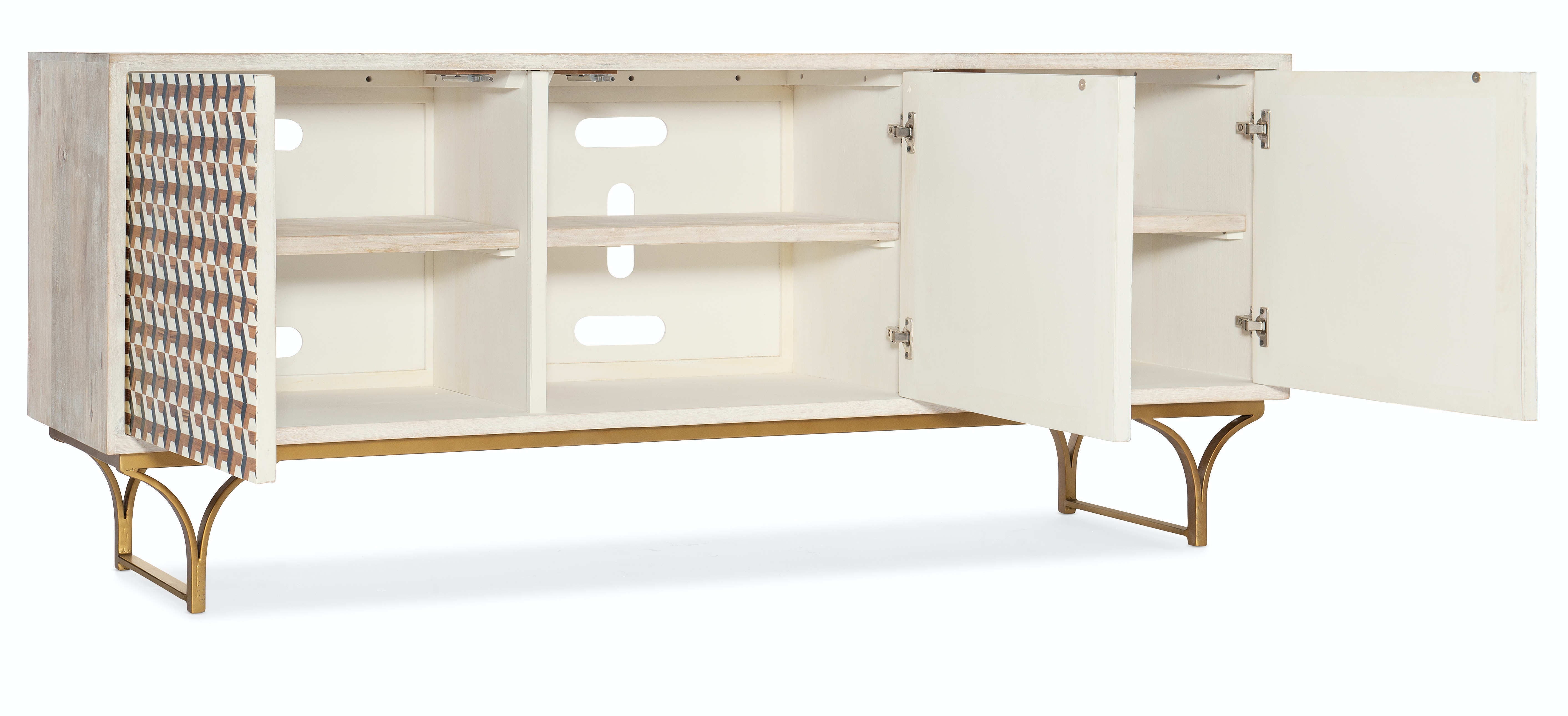 Тумба ТВ Commerce & Market Jaiden Three Door Credenza