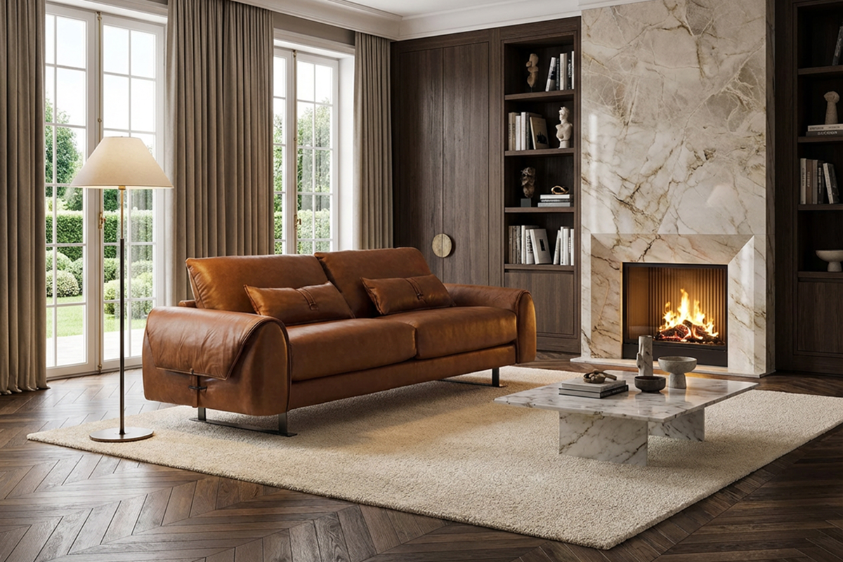 Диван кожаный VICTOR 1