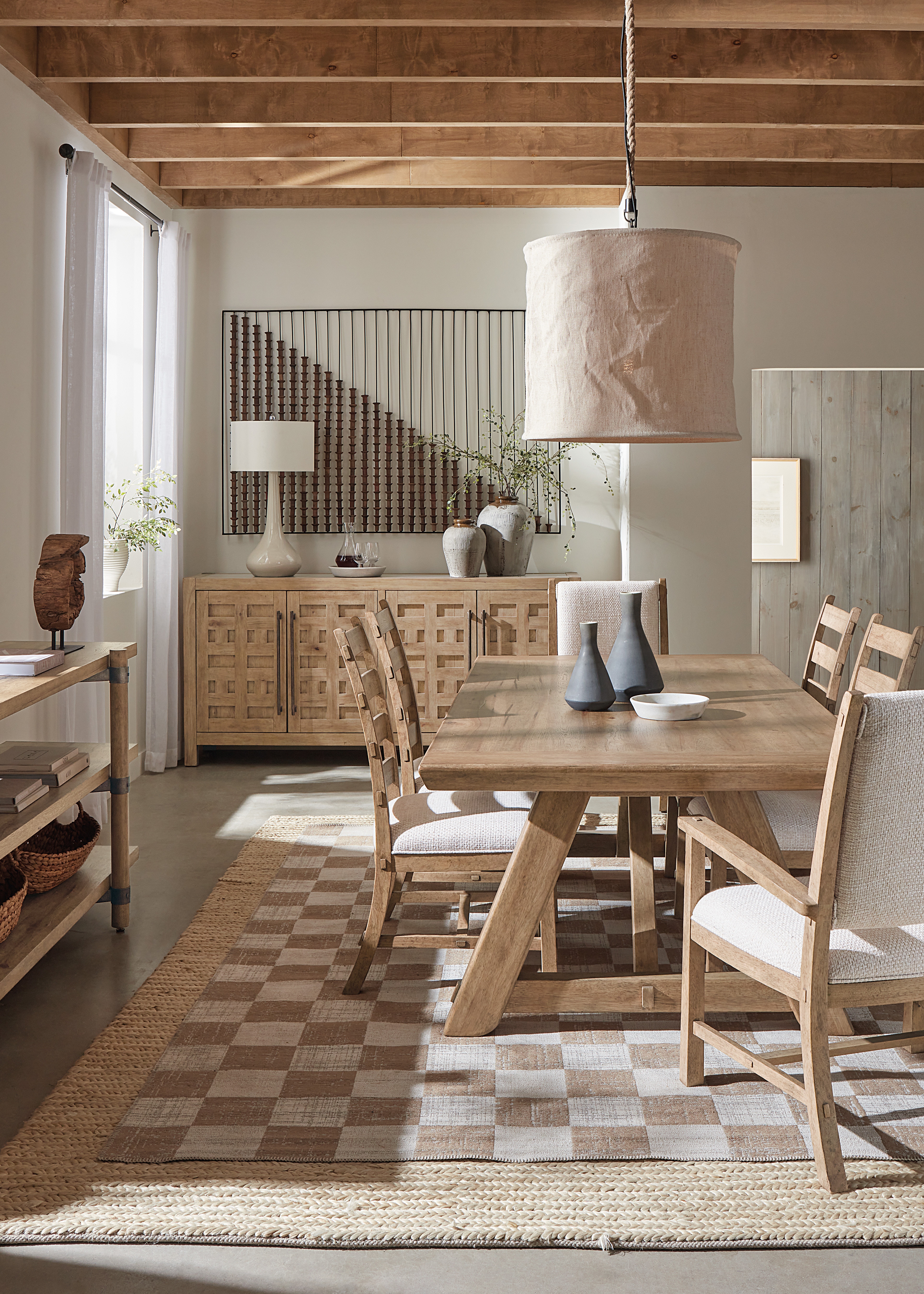 Стол обеденный раскладной Vineyard Row Rectangle Dining Table with Two 20-inch Leaves