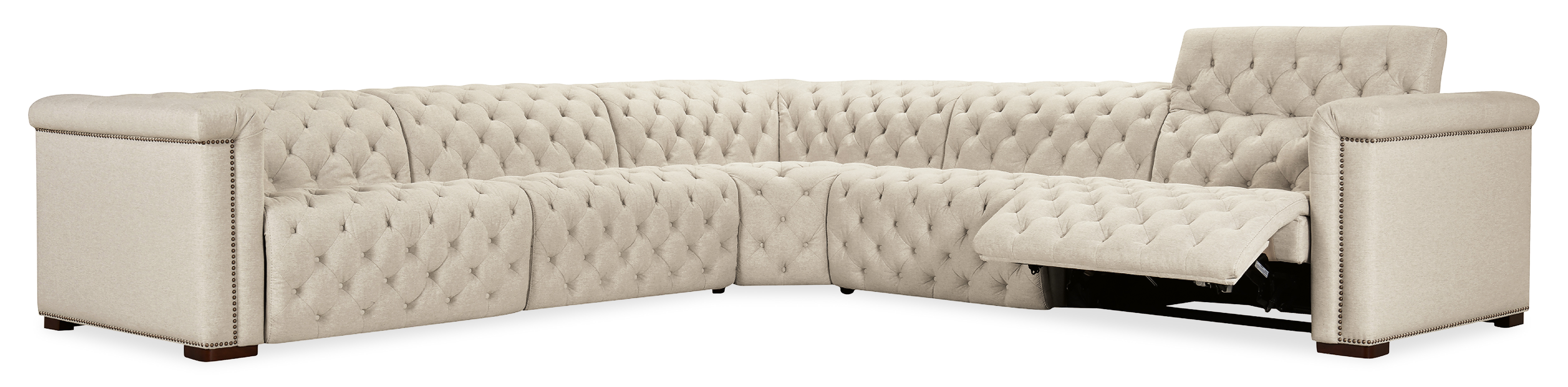 Диван реклайнер модульный Savion Deux 5 Seat Sectional with Three Power Recliners and Six Power Headrests