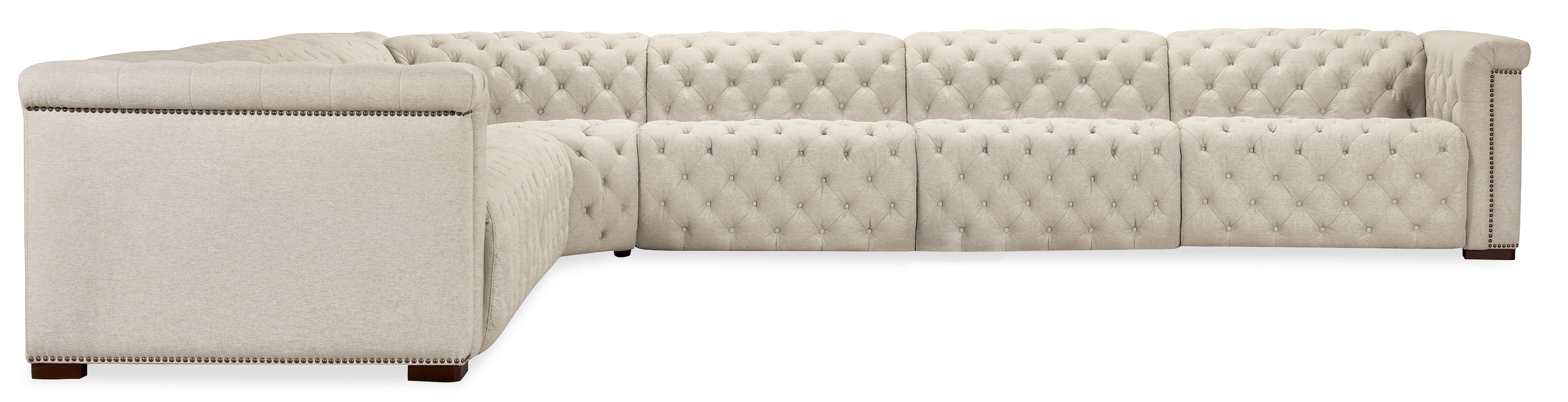 Диван реклайнер модульный Savion Deux 6 Seat Sectional with Three Power Recliners and Seven Power Headrests
