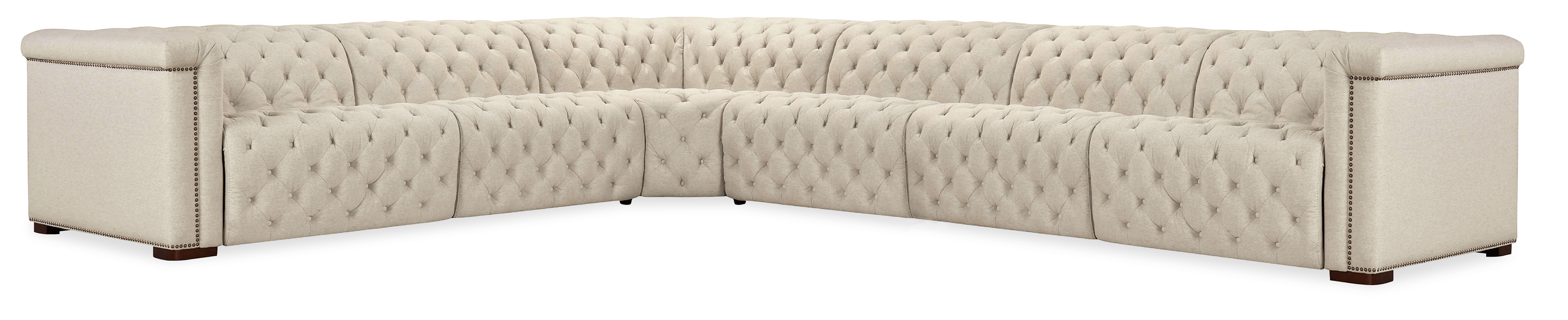 Диван реклайнер модульный Savion Deux 6 Seat Sectional with Three Power Recliners and Seven Power Headrests