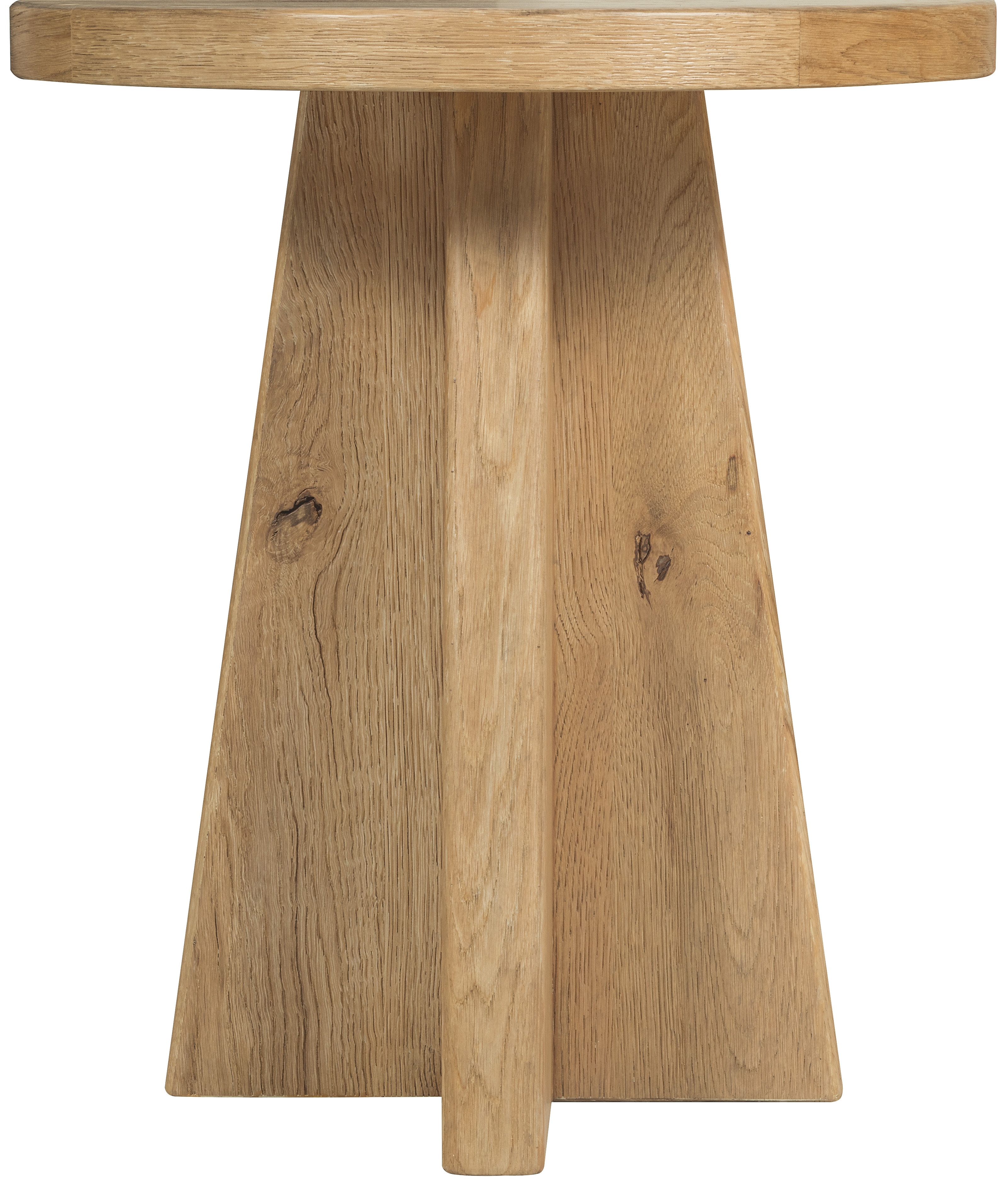 Стол придиванный круглый Driftwood, светлое дерево