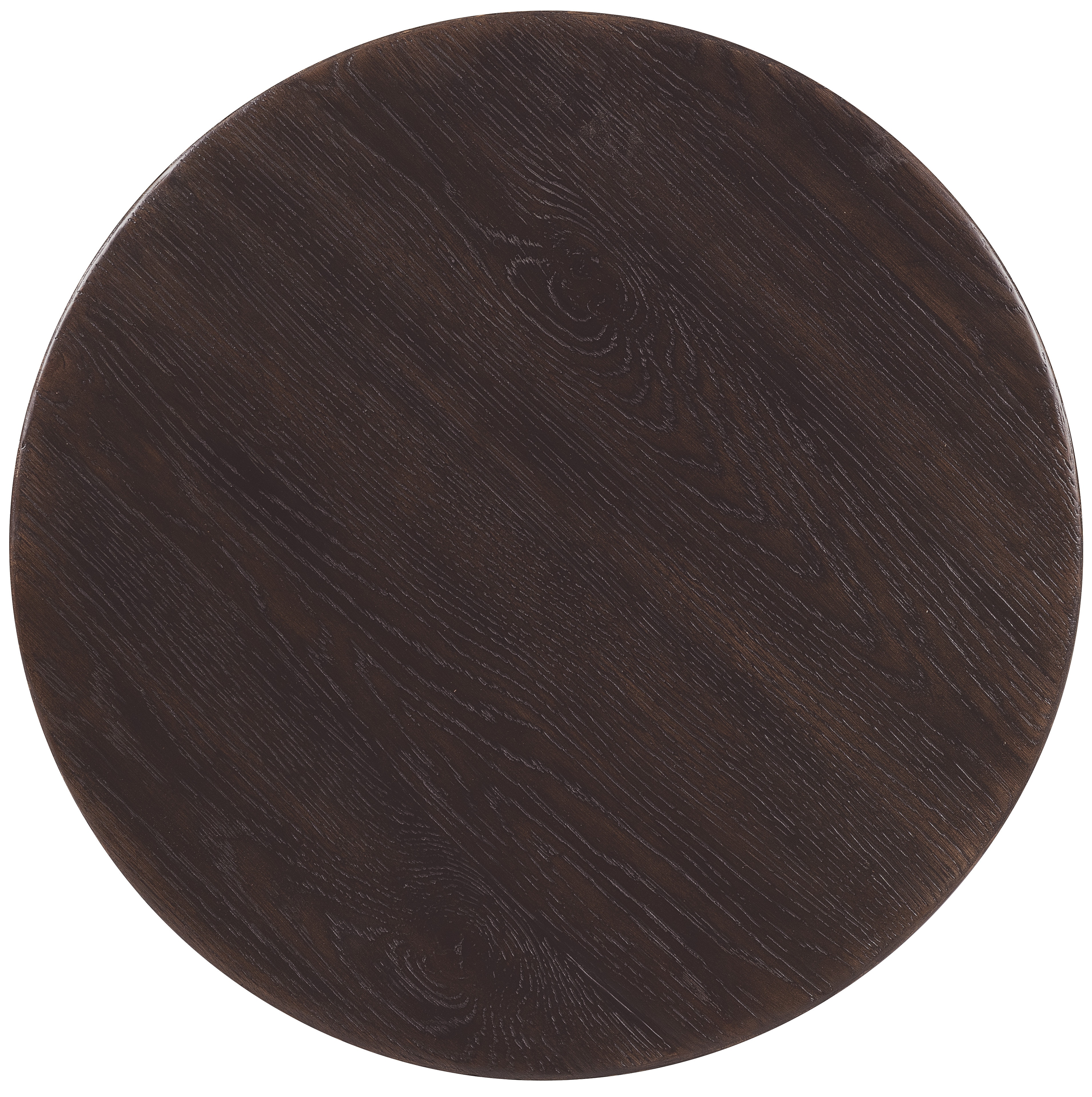Стол придиванный круглый Driftwood, темное дерево