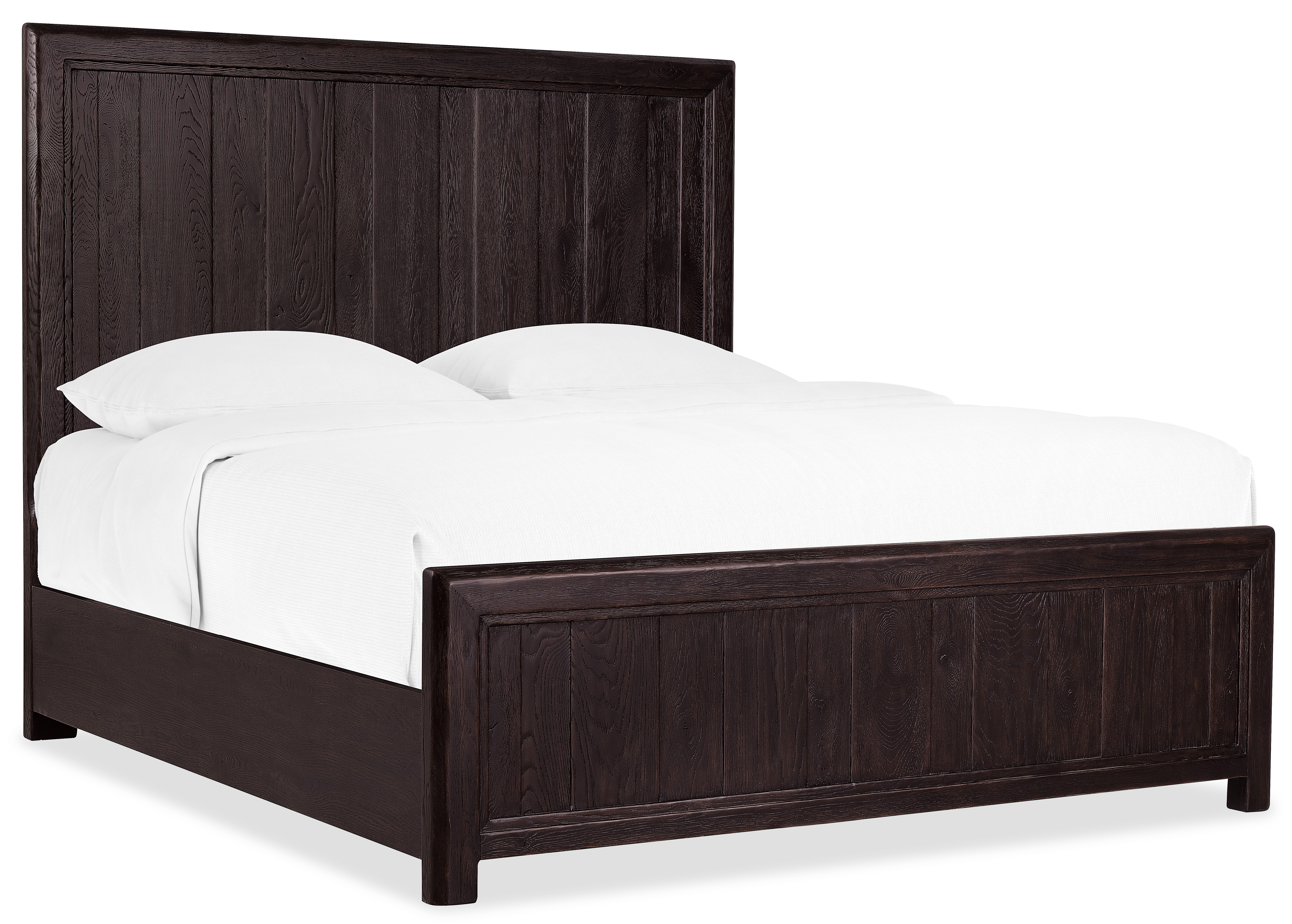 Кровать Driftwood California King Panel Bed, темное дерево