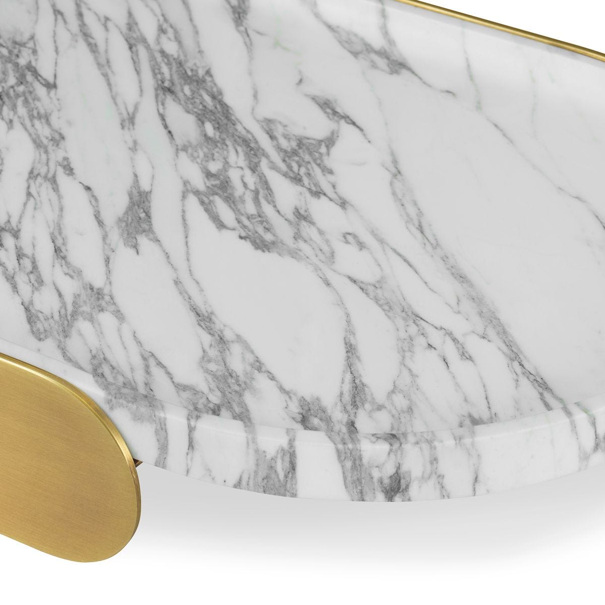 Поднос Lozenge Tray - Arabescato Marble