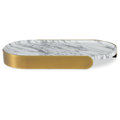 Поднос Lozenge Tray - Arabescato Marble