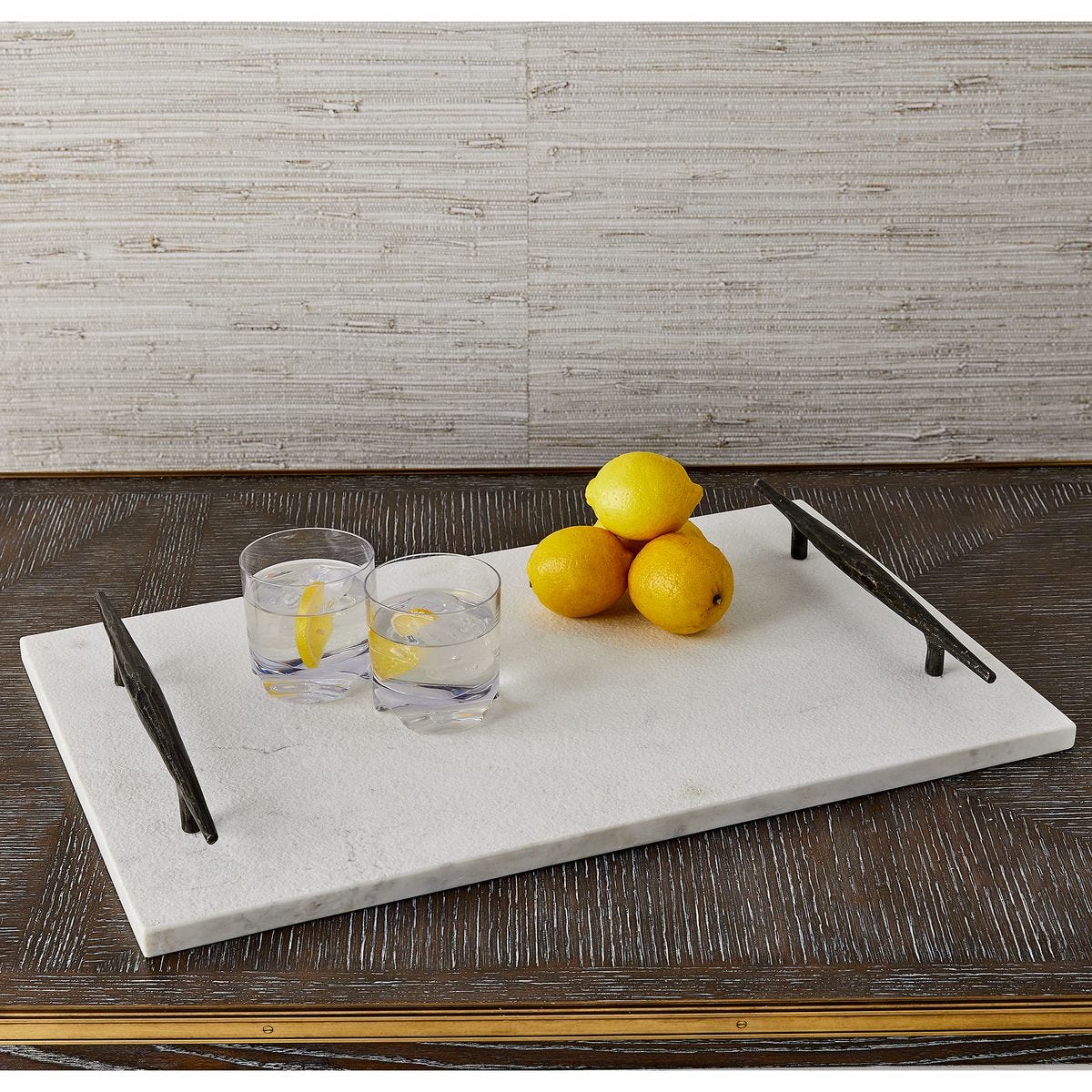 Поднос Get a Grip Tray - White Marble