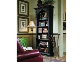 Шкаф книжный черный с росписью