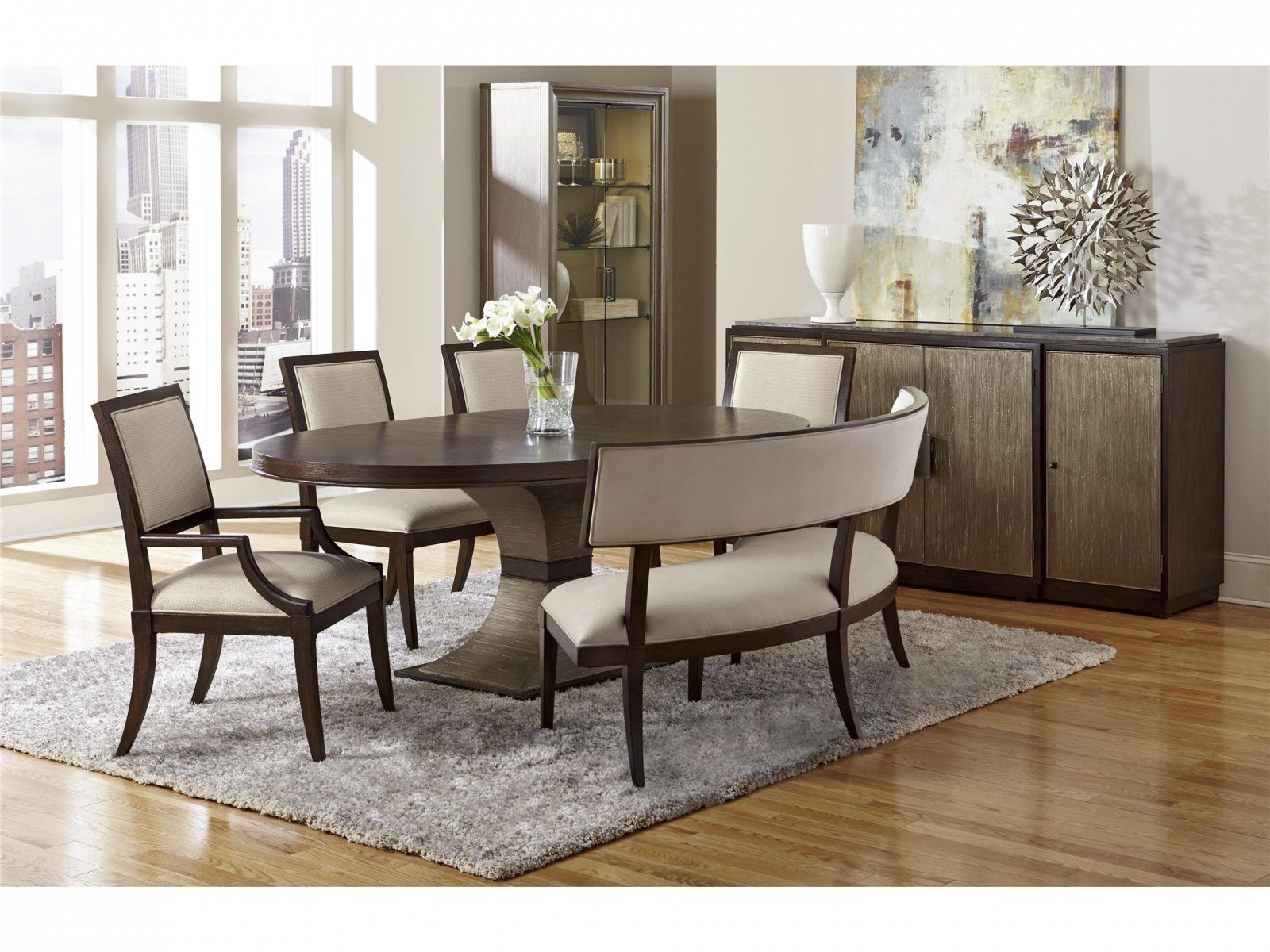 Стол овальный Ives раскладной