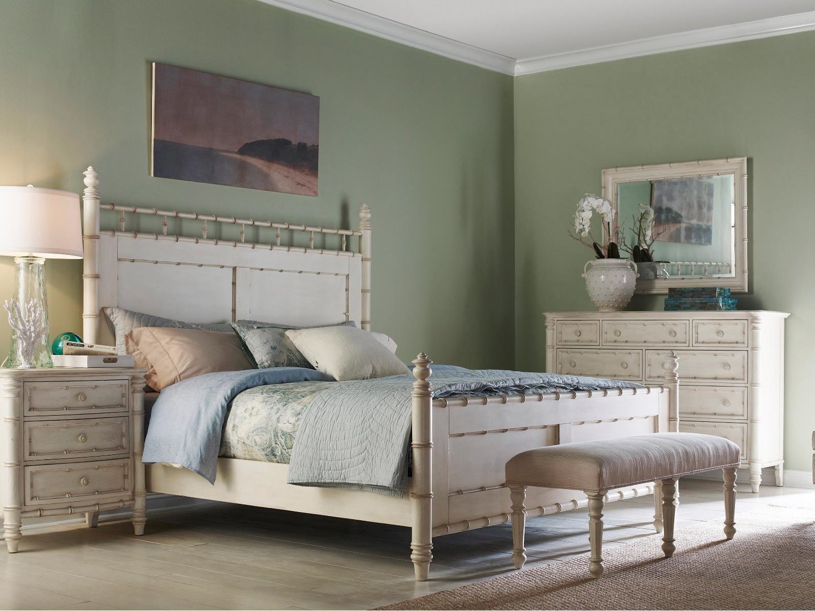 Кровать King Size белая