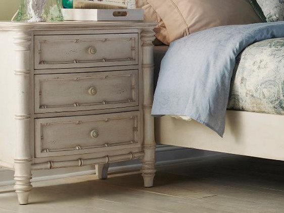 Тумба прикроватная Bamboo белая