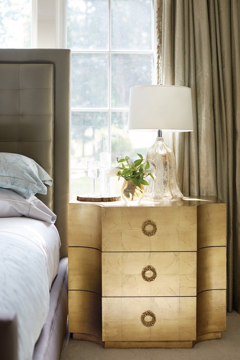 Прикроватная тумба (золотая) Jet Set