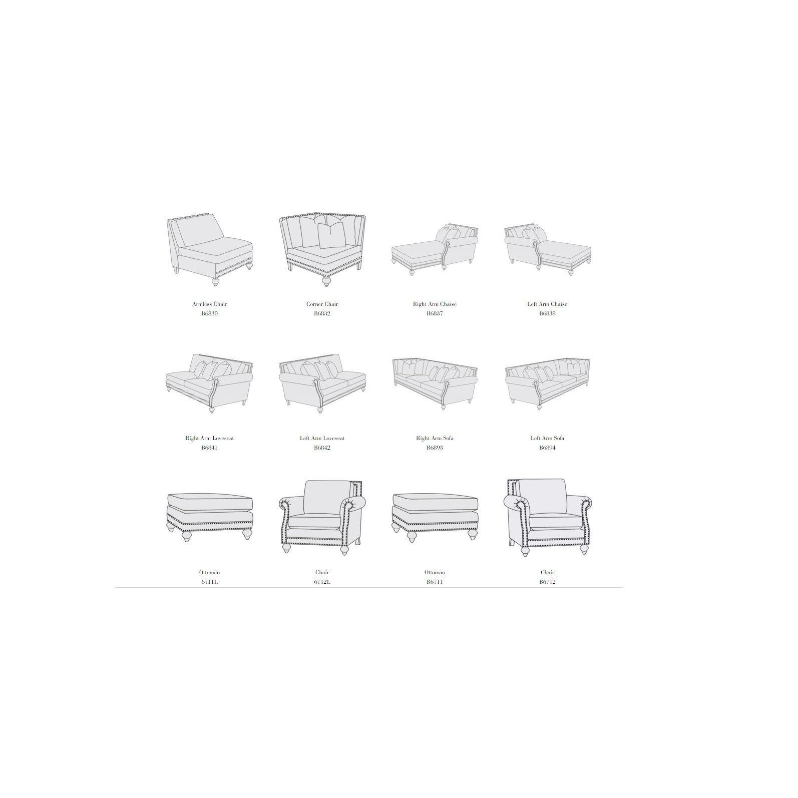 Модульный диван Brae (ткань)