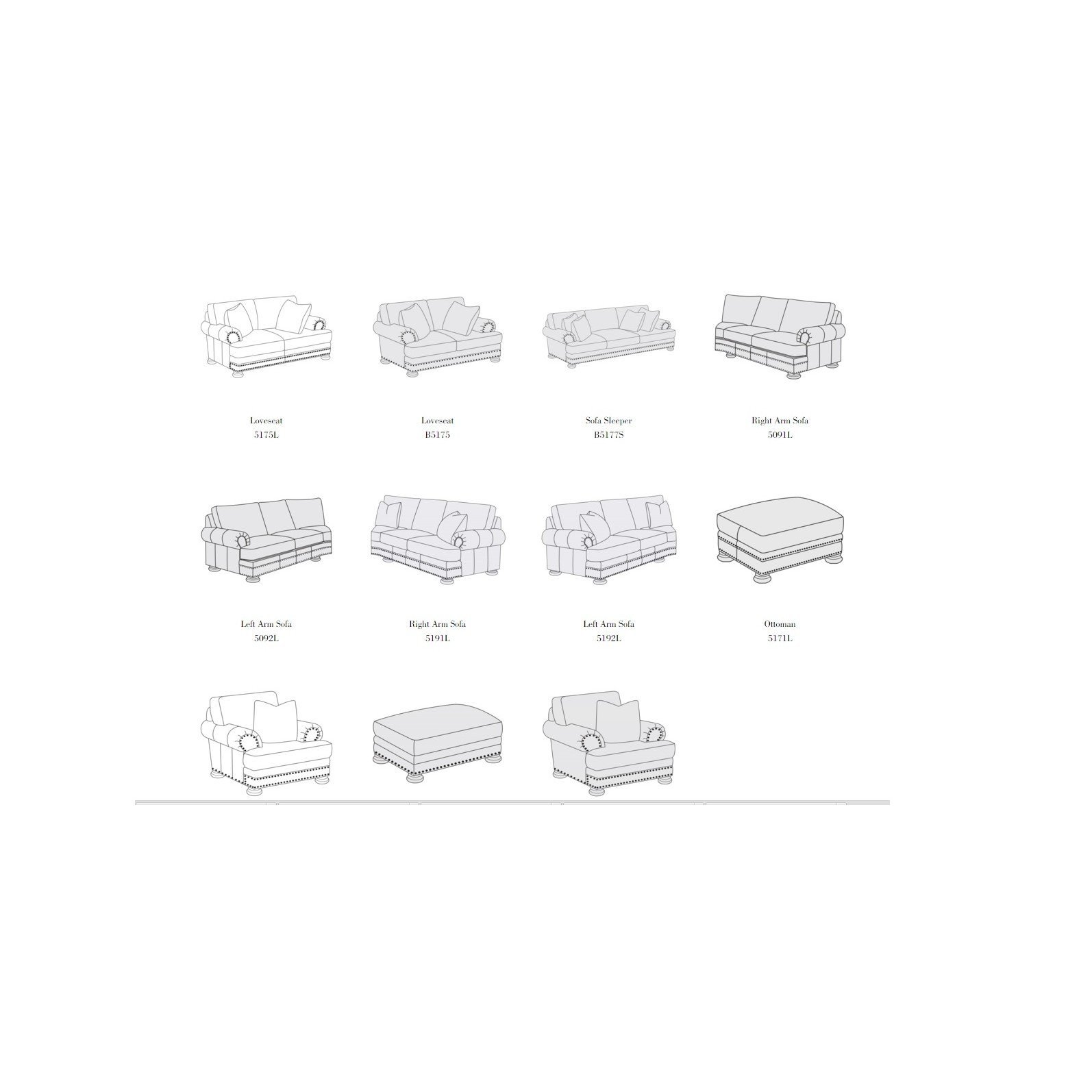 Модульный диван Foster (ткань)