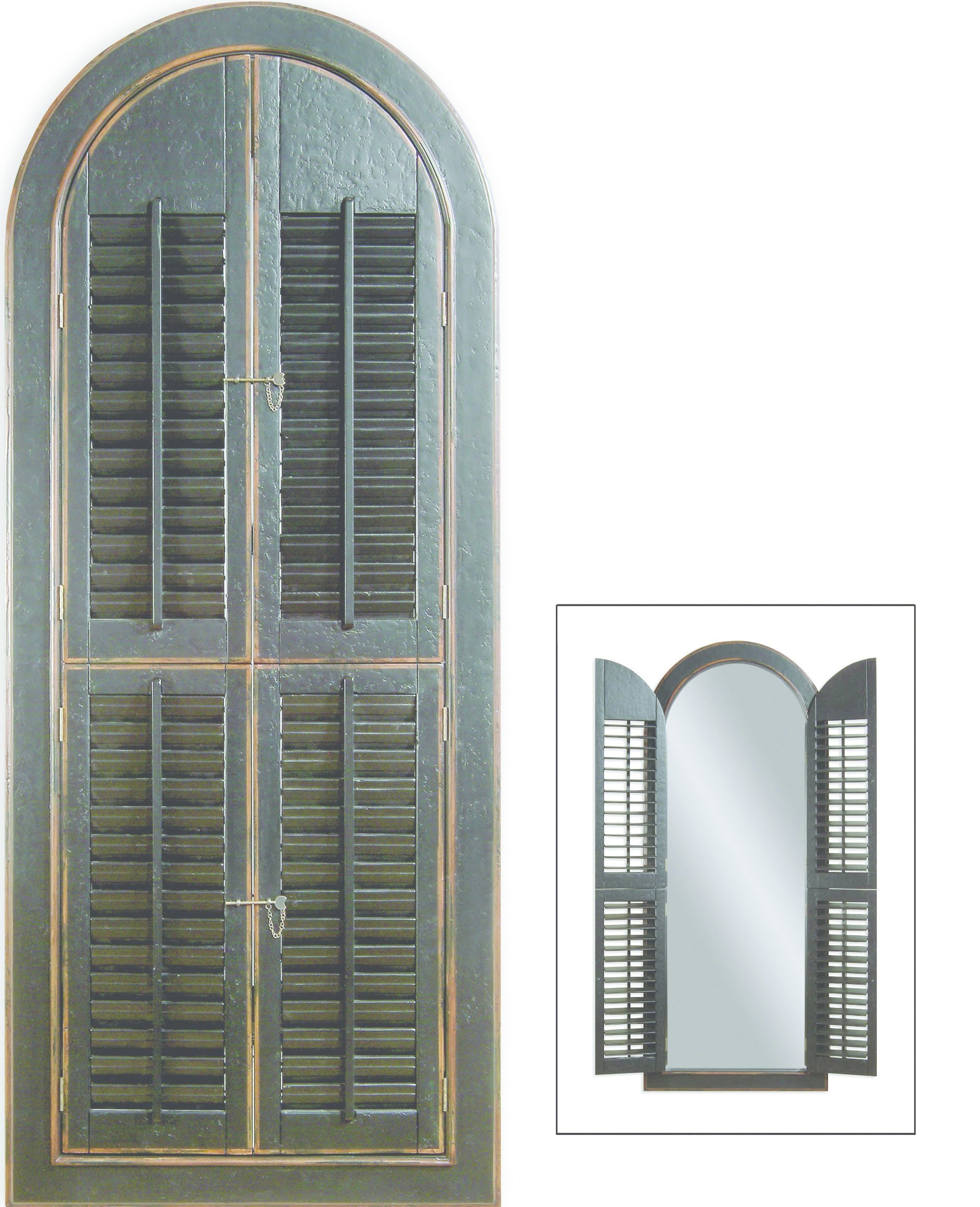 Зеркало-арка с дверками