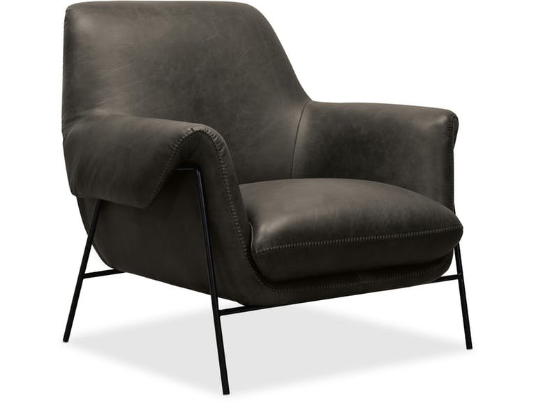 Кресло люкс. Derby Leather Metal frame Club Chair