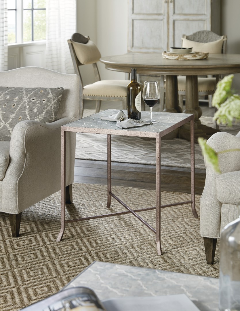 Стол журнальный Alfresco Lapilli Carved Top End Table