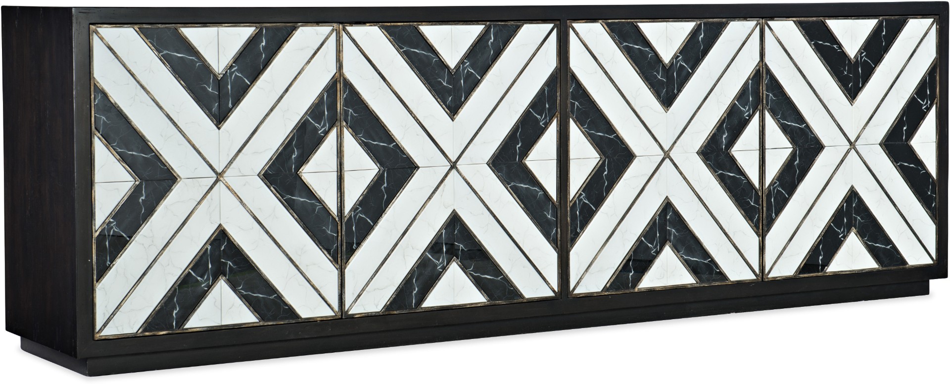 Тумба ТВ Sanctuary Grand Noir Et Blanc Entertainment Console