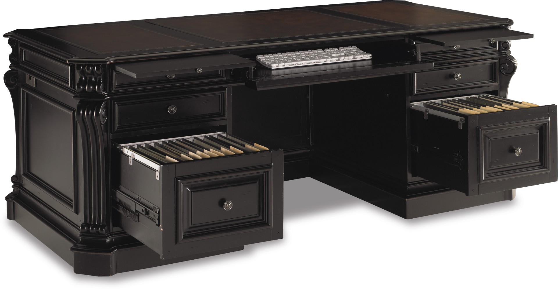 Стол письменный Telluride 76'' Executive Desk w/Leather Panels